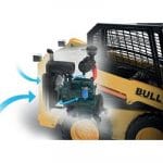 Minicargador AV490 Trabaja todo el día. Sistema de anticongelante ahorra combustible